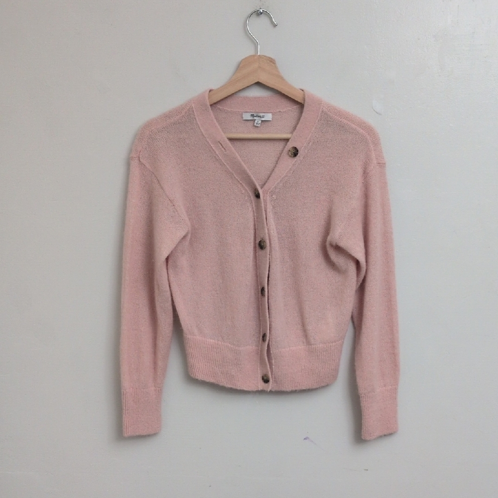 Madewell Peach Alpaca Blend Cardigan